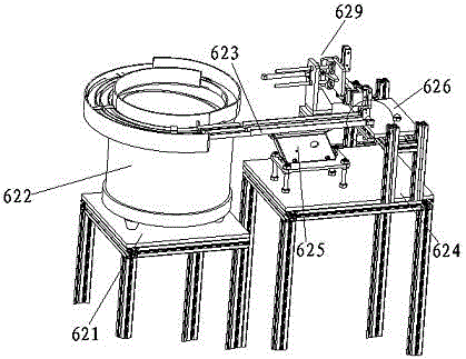 Nut feeding device of solenoid valve part assembly machine