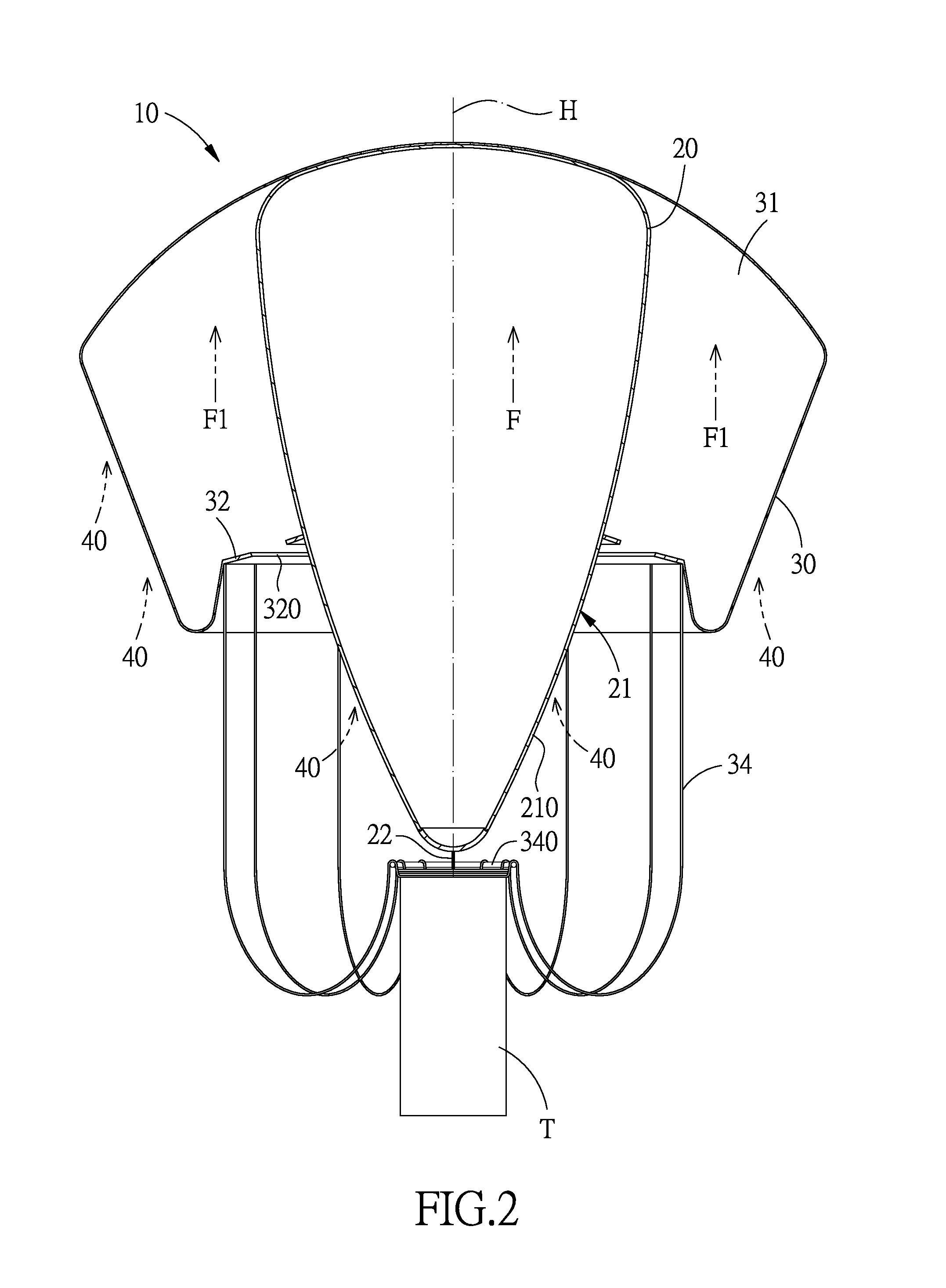 Coaxial double layer parachute