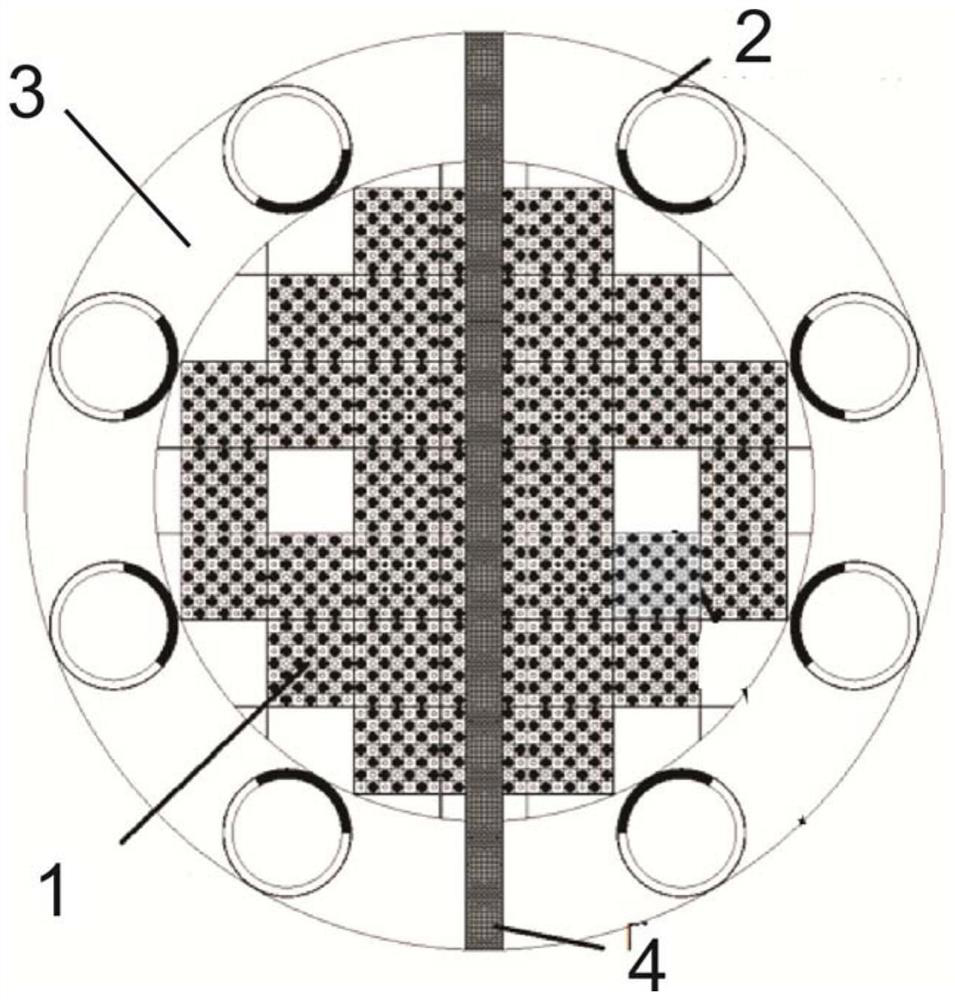 Modularized transverse prism type air-cooled micro-reactor core system