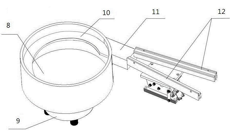 Automatic screw driving device with vibration disc discharging mechanism