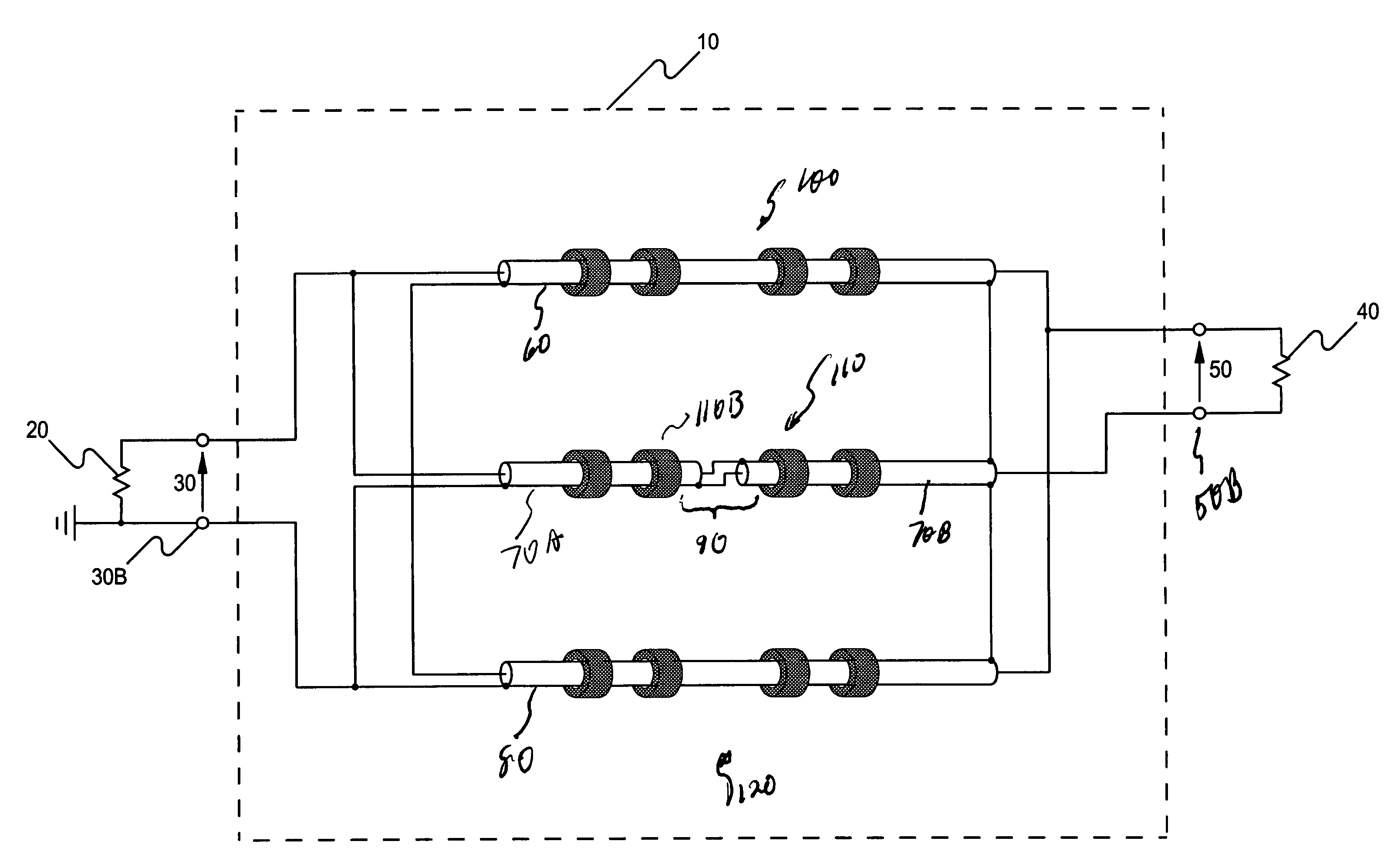 Wide-bandwidth balanced transformer