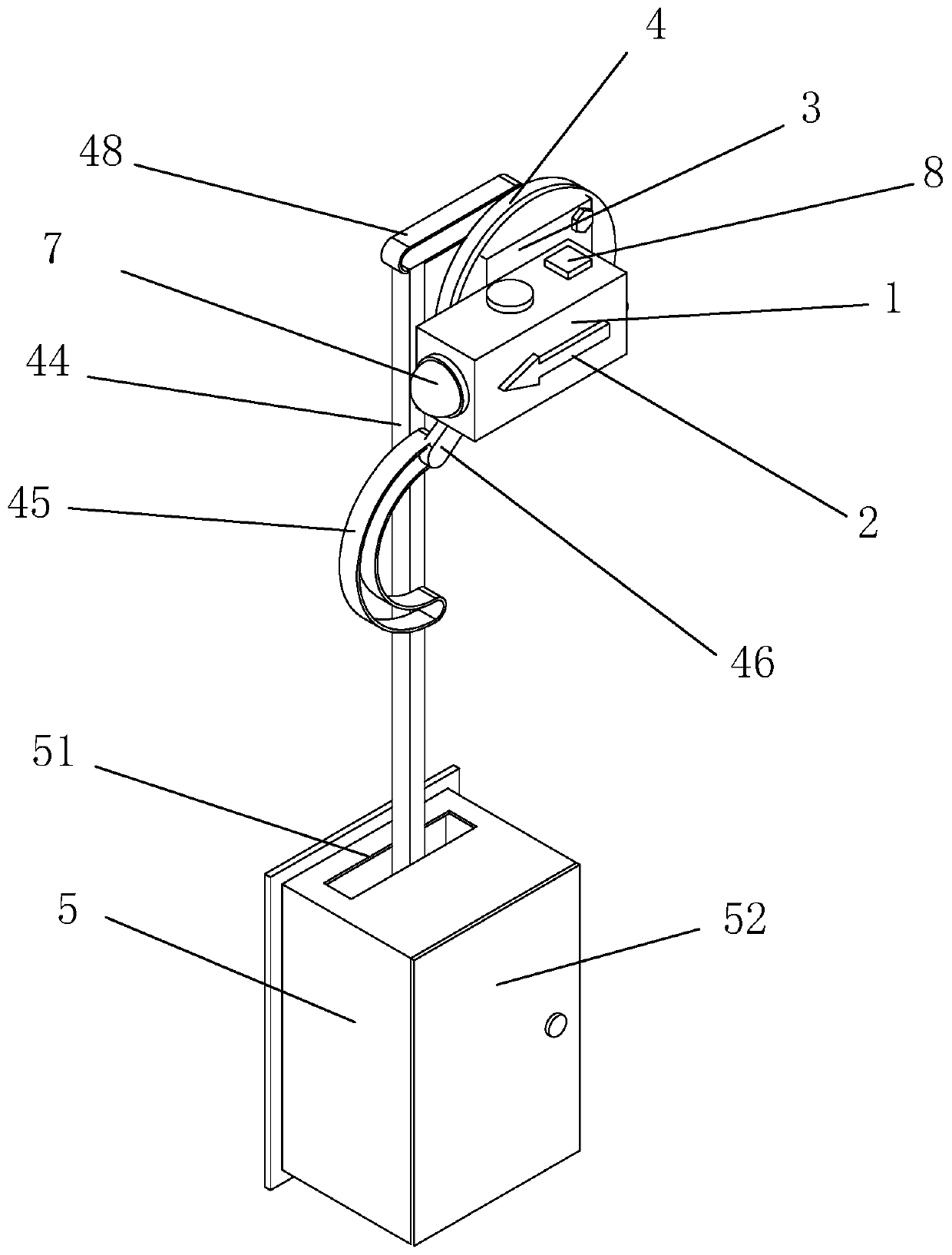 A kind of emergency light with convenient rotation angle