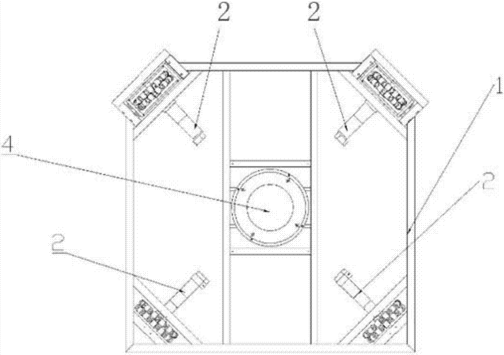 Omnidirectional wheel chassis capable of assisting in supporting and positioning