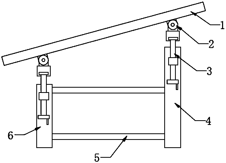 Solar battery mounting piece