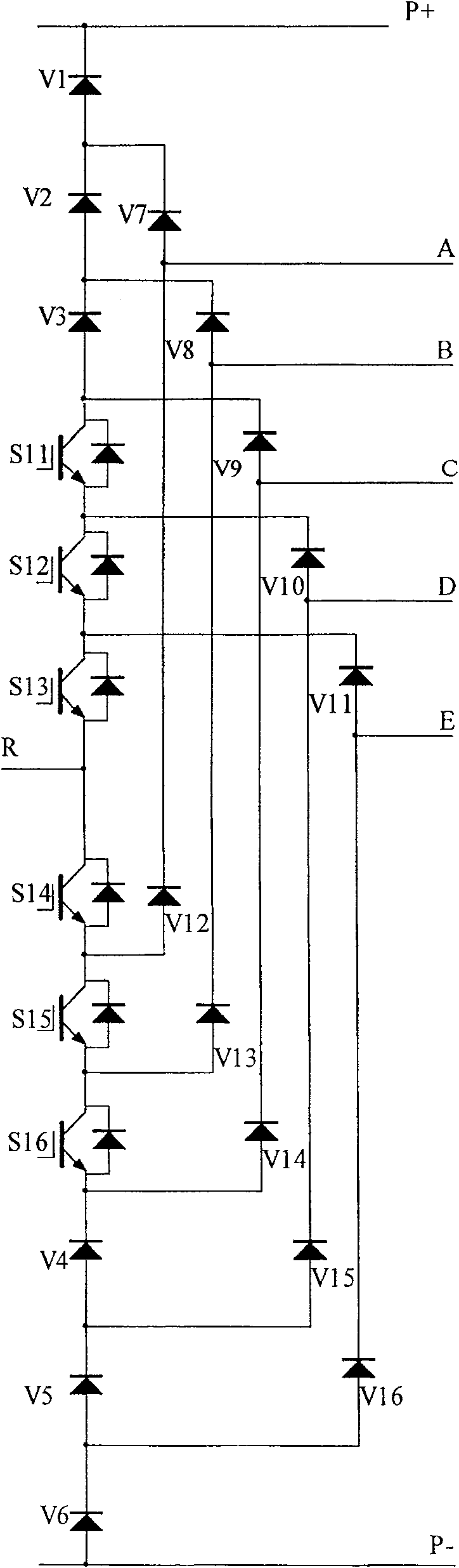 Seven power level variable frequency speed regulator apparatus