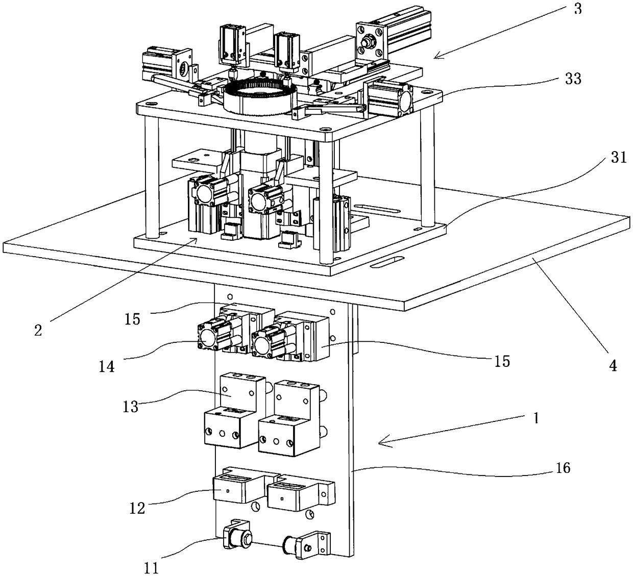 Motor coil paper inserting machine