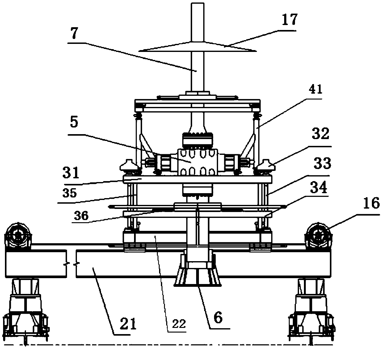 Offshore self-propelled rush-installed wellhead operator