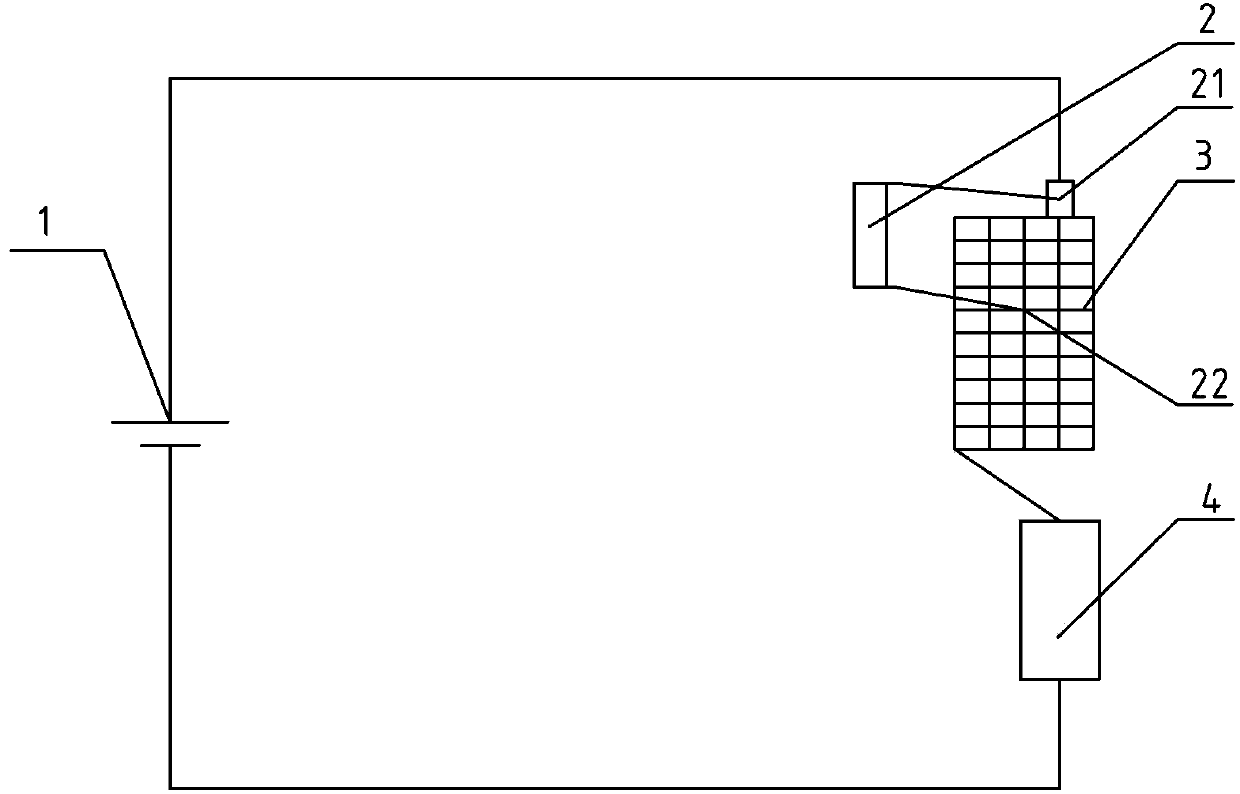 Method for testing equi-voltage curve of plate grid of storage battery