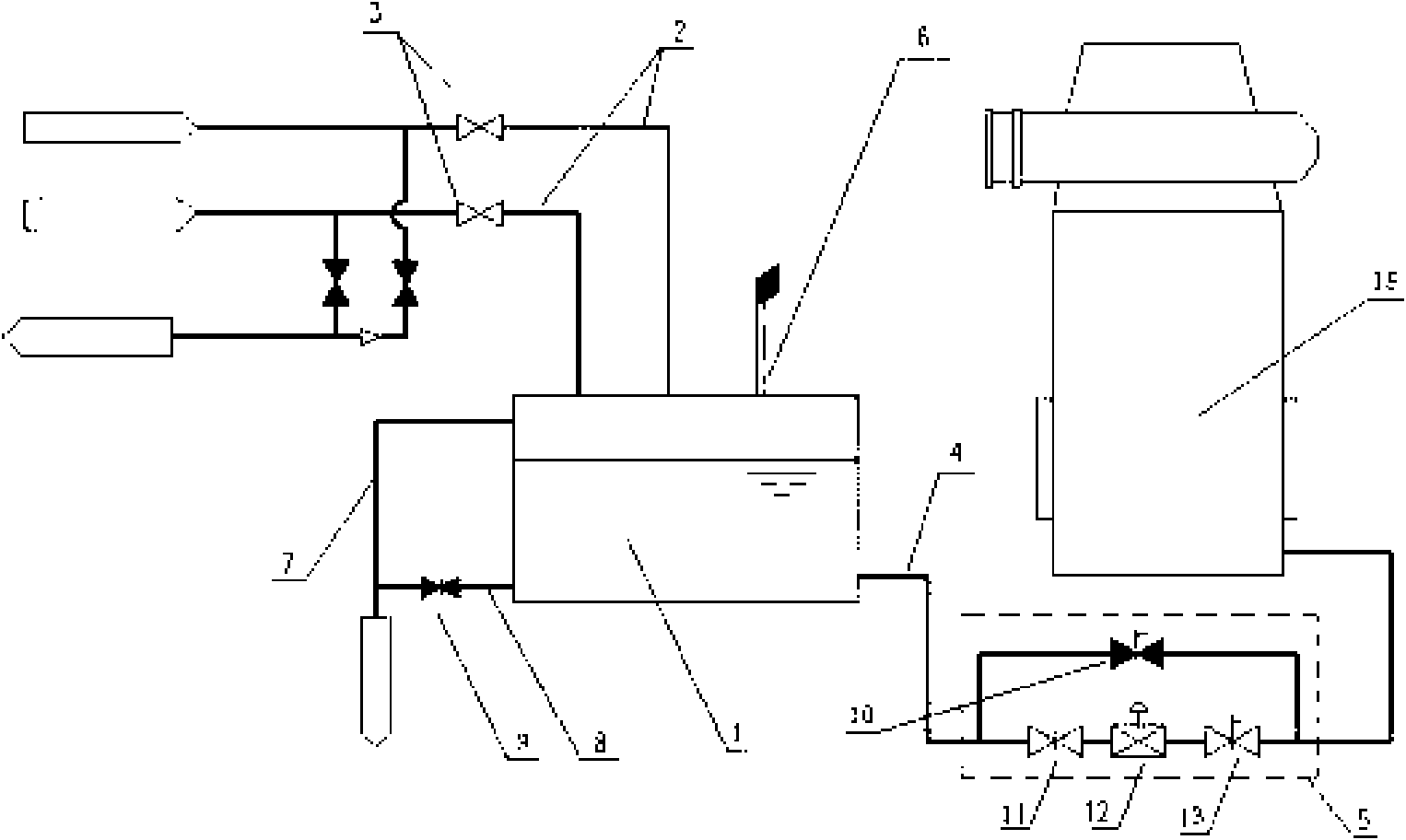 Sealed water recovery system of feed pump