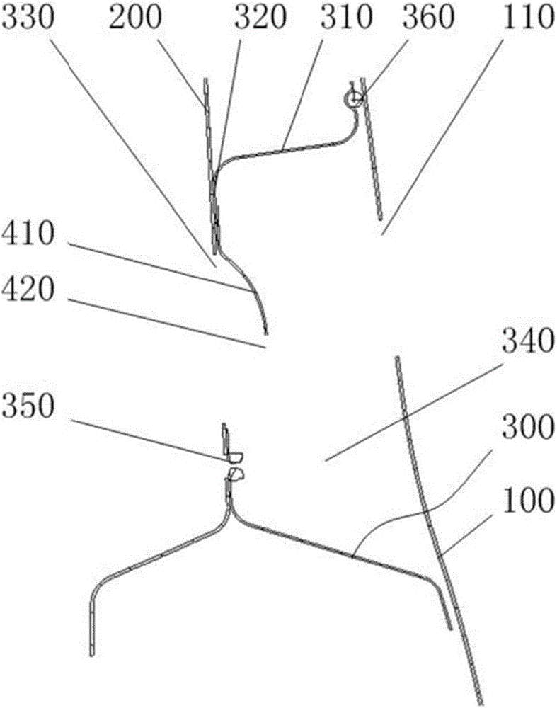 Lateral gas inlet structure for engine