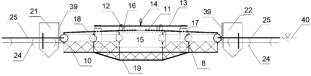 Automatic water floating object collecting device