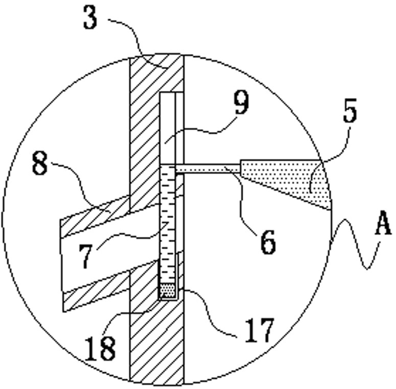 An easy-to-clean sewage treatment device for petroleum production