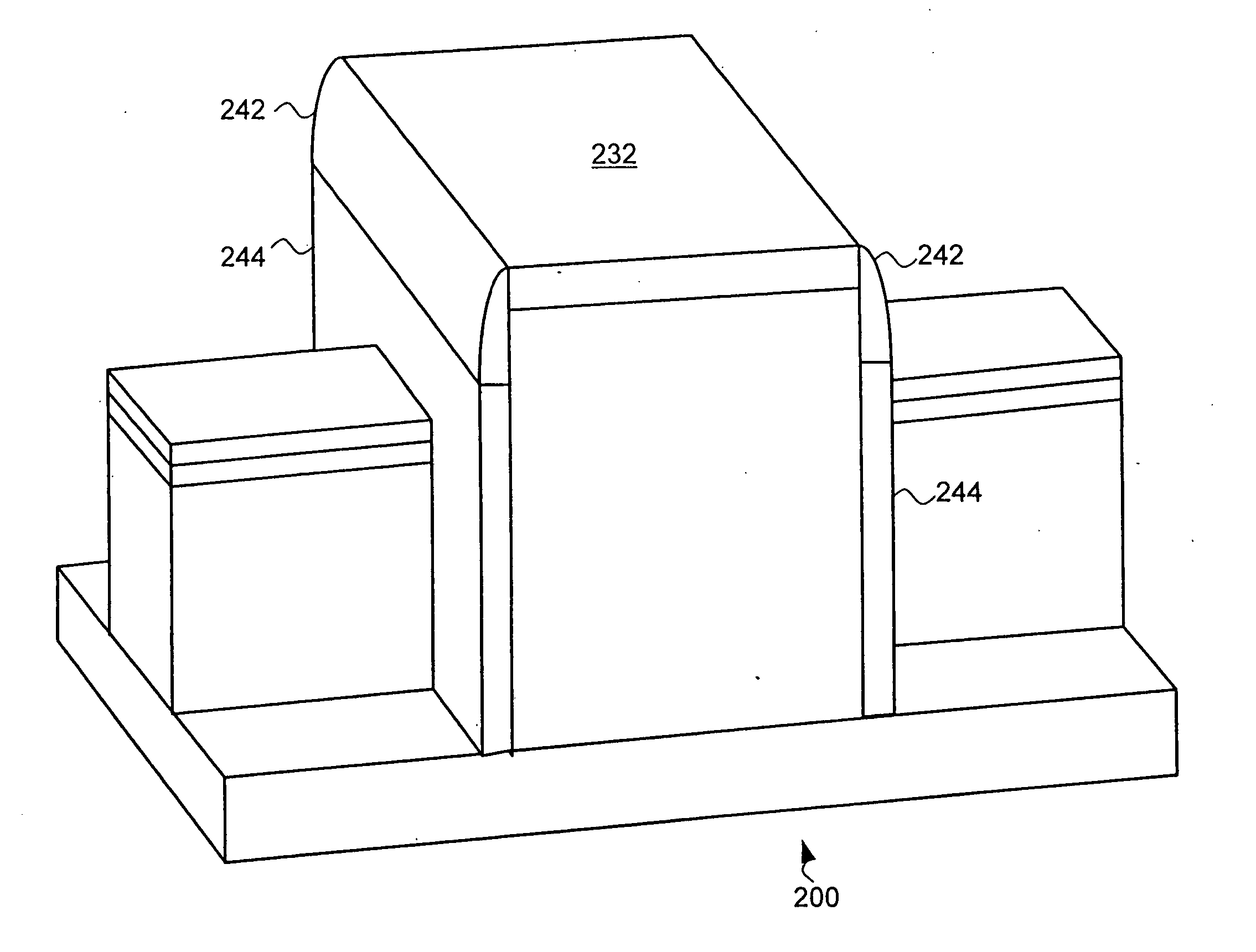 Double gated transistor and method of fabrication