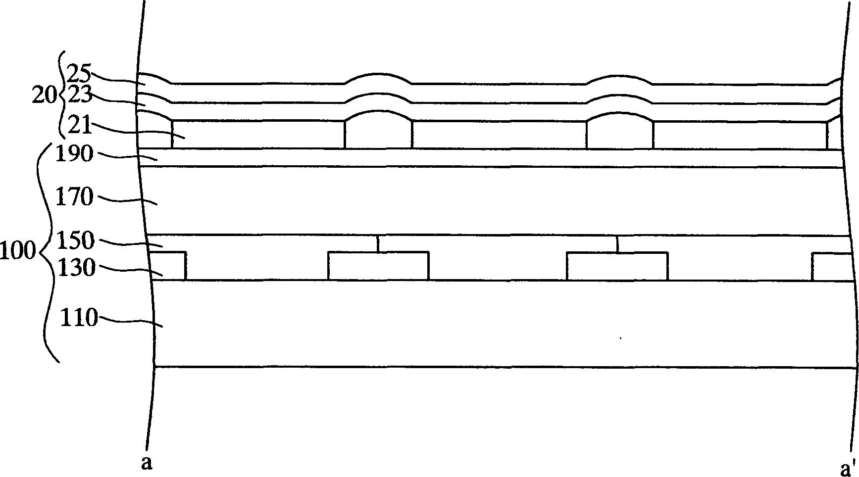 Substrate assembly of organic electroluminescence apparatus