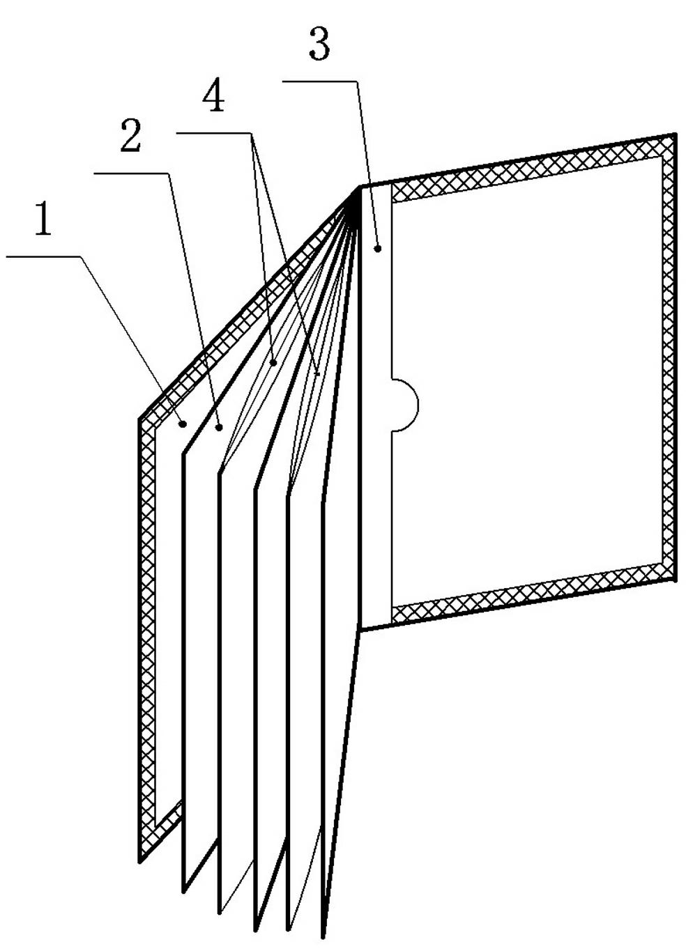 Pocket book with facial tissue packaging function