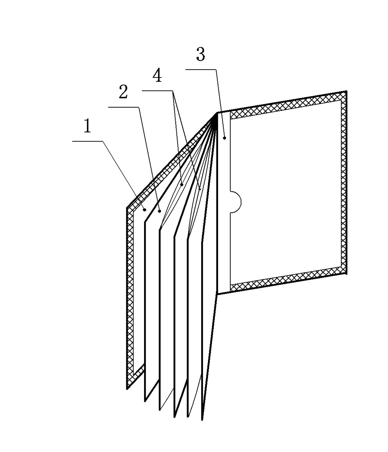 Pocket book with facial tissue packaging function