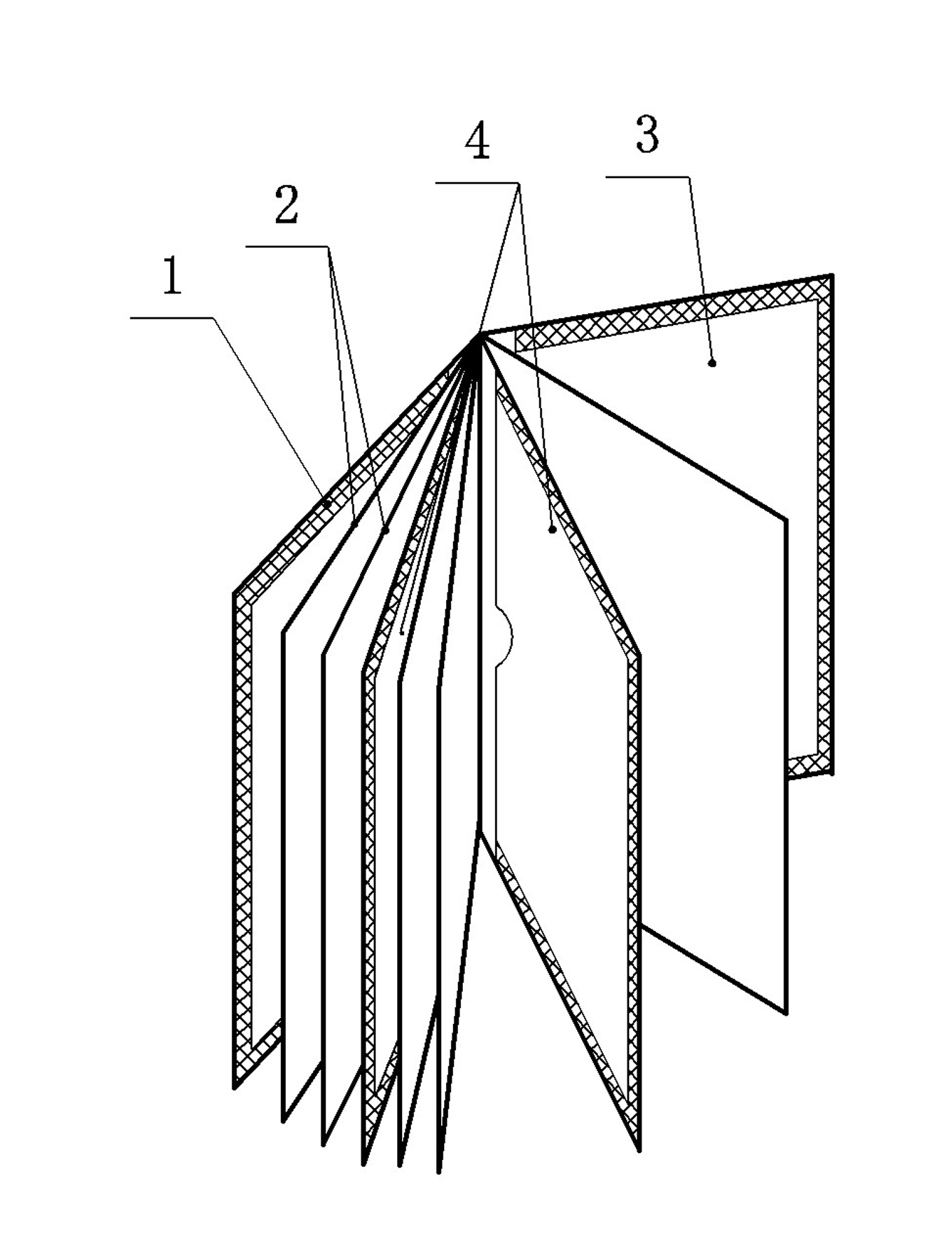 Pocket book with facial tissue packaging function