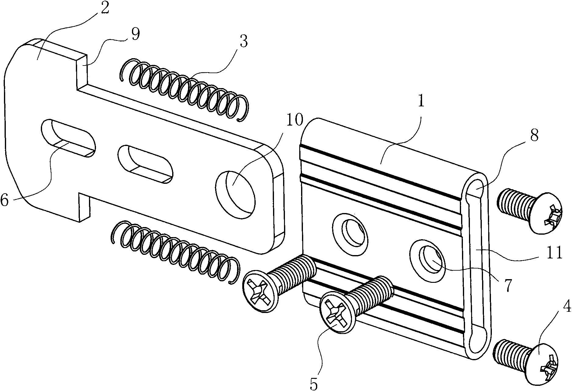 Locker of flat TV set bracket