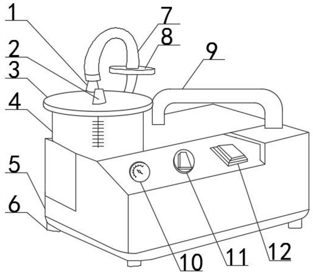 Disinfection sputum aspirator for infectious disease department