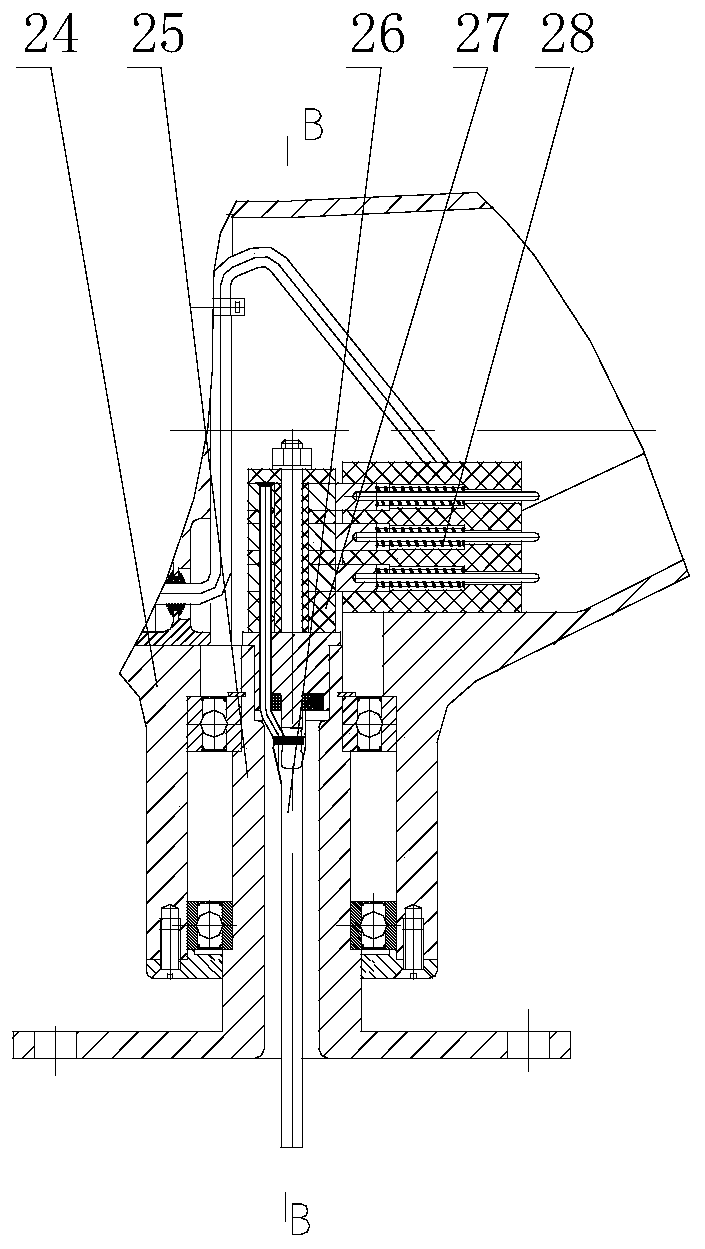 A device for anti-twisting and breaking of outgoing cables of miniature horizontal axis wind turbines