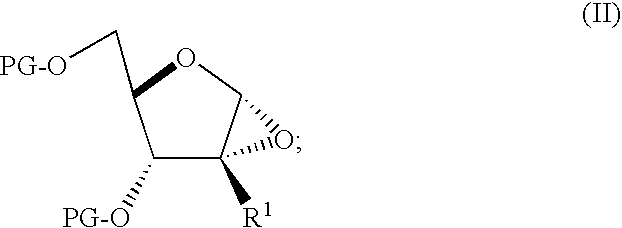 Process for preparing branched ribonucleosides from 1,2-anhydroribofuranose intermediates