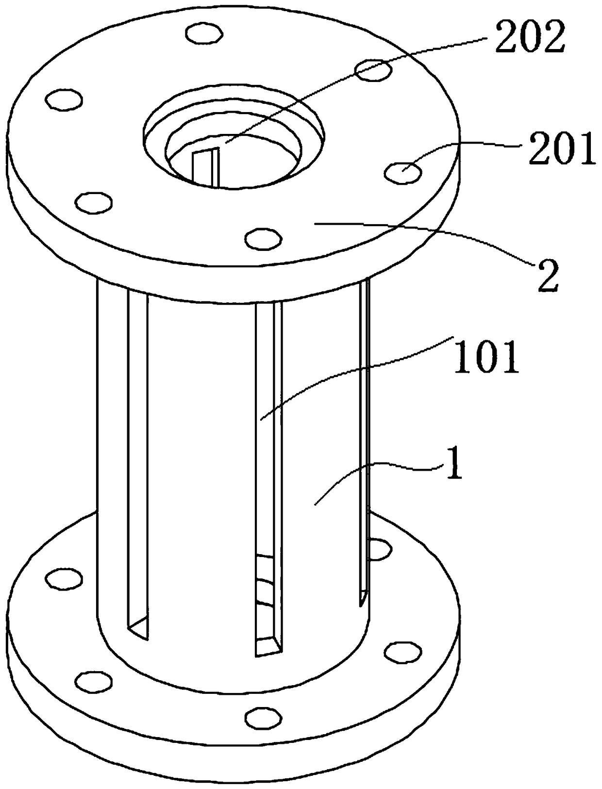 Roll type membrane component