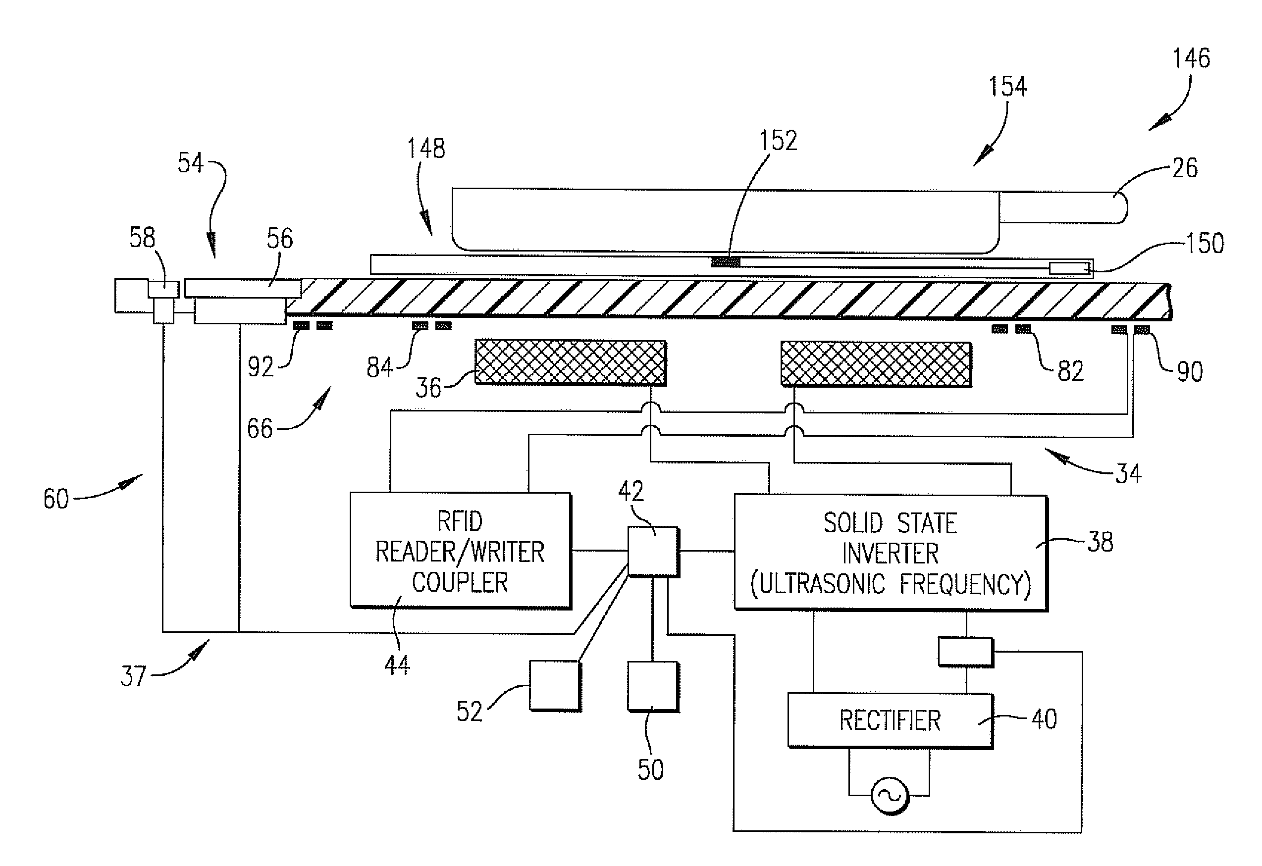 Radio frequency antenna for heating devices