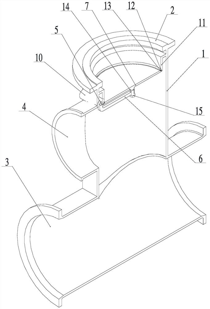 Non-stop conveying belt pressure opening construction method and plugging pipe connecting device of non-stop conveying belt pressure opening construction method