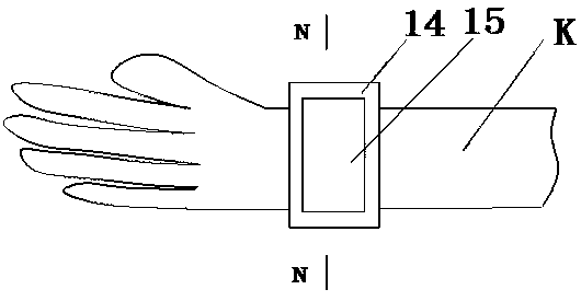 Safety protection wristband for electric shock emergency and working method thereof
