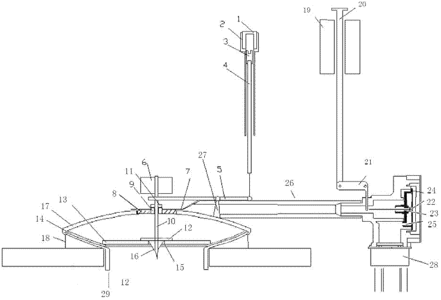 Flat low-pressure water valve assembly with small floating ball