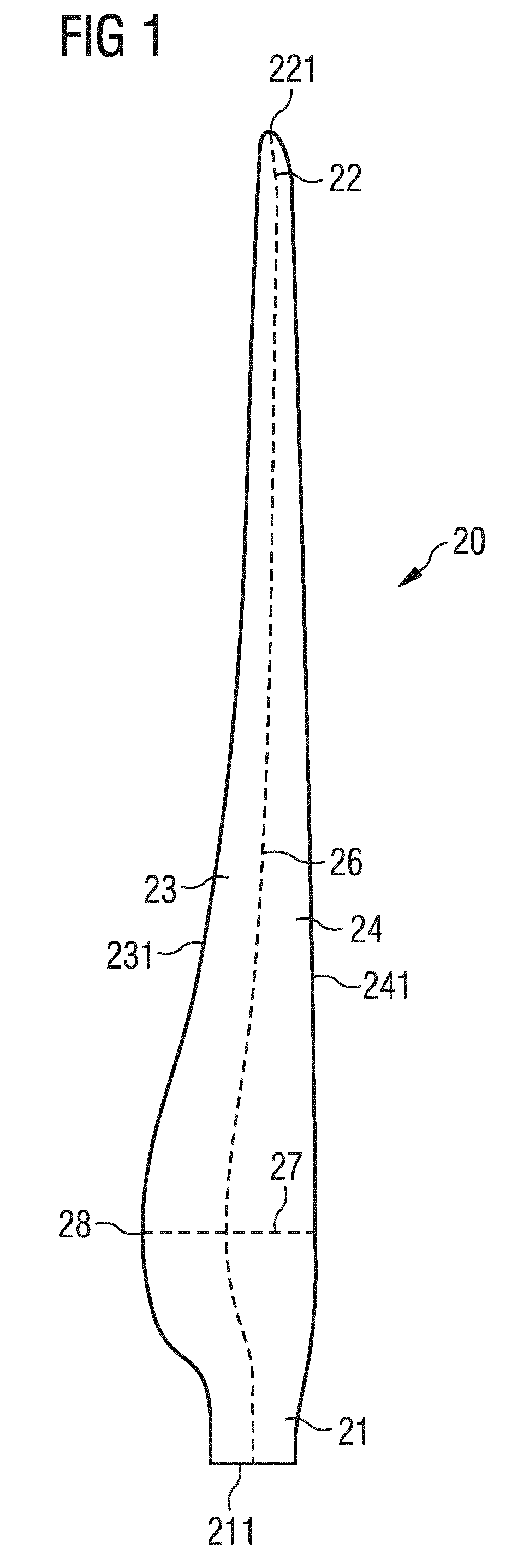 Rotor blade with noise reduction means