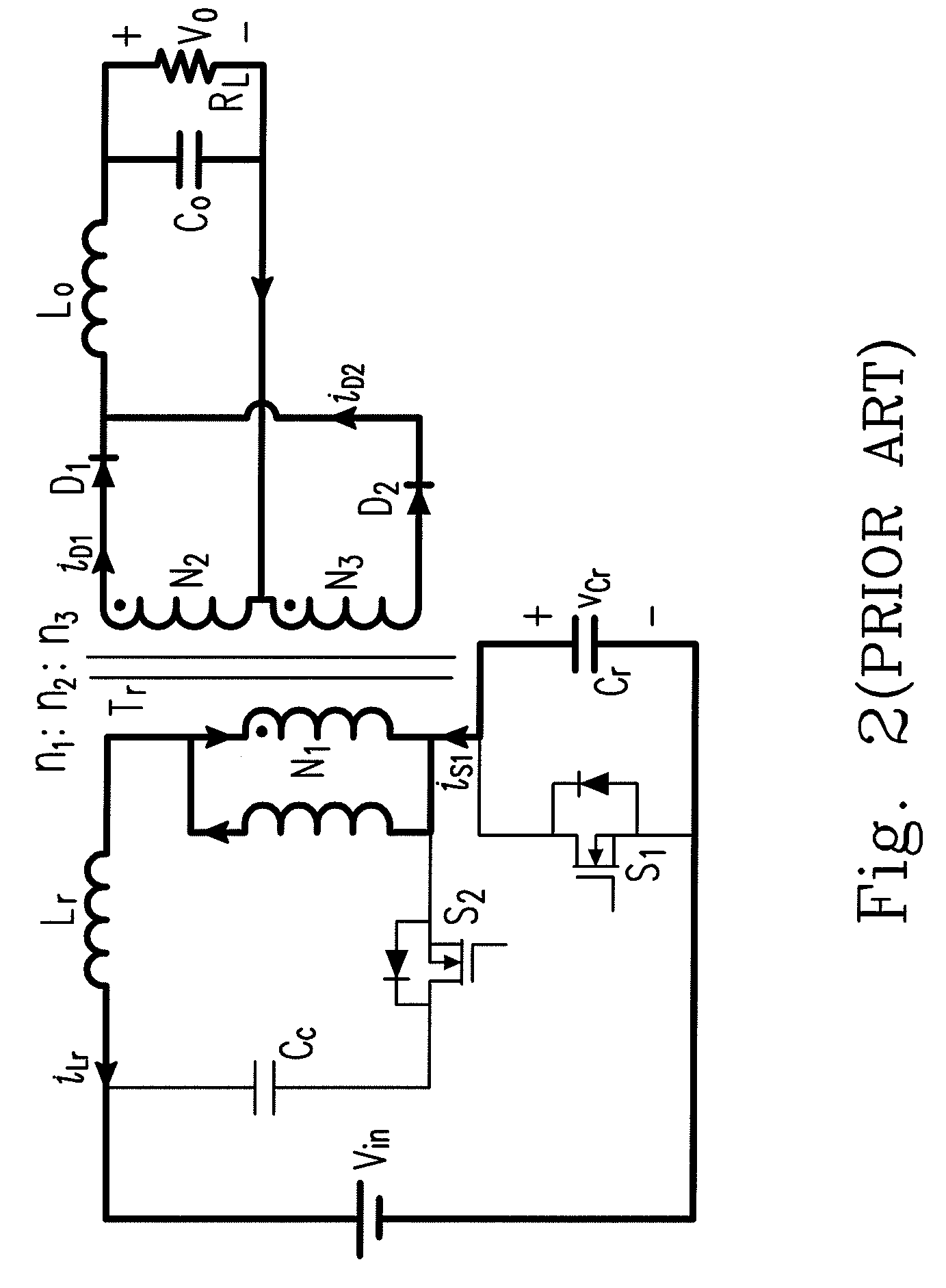Forward-flyback converter with active-clamp circuit