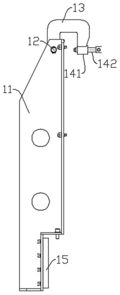 A kind of welding method of bending machine frame