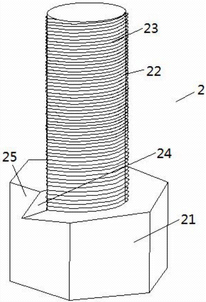 Nut fastening assembly for self-fastening bolt