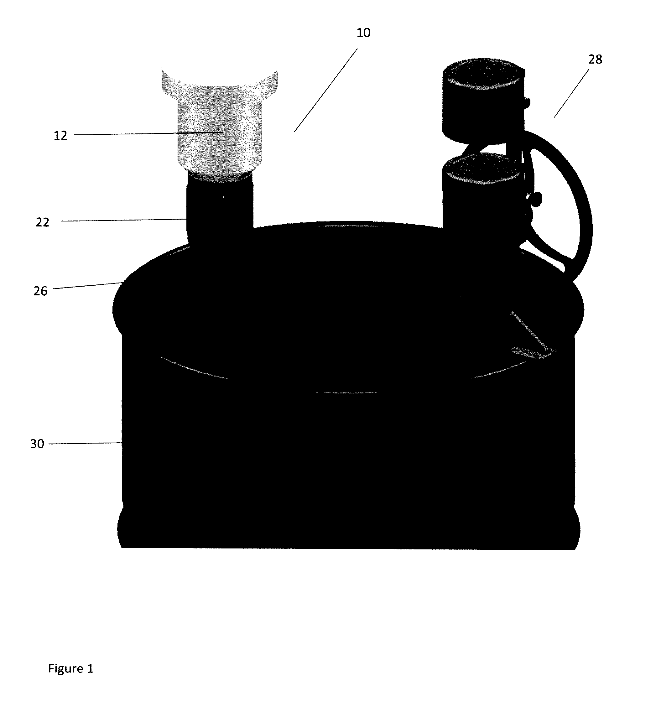 Filter for a propellant gas evacuation system