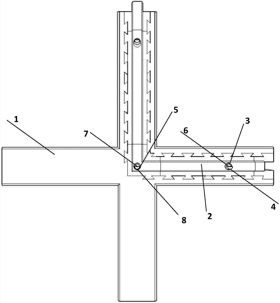 Cross-shaped sandwich thermal-insulating composite wall provided with energy-dissipation and damping keys and manufacturing method