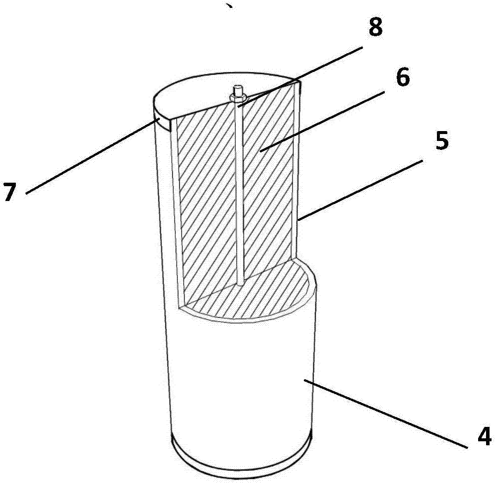 Cross-shaped sandwich thermal-insulating composite wall provided with energy-dissipation and damping keys and manufacturing method