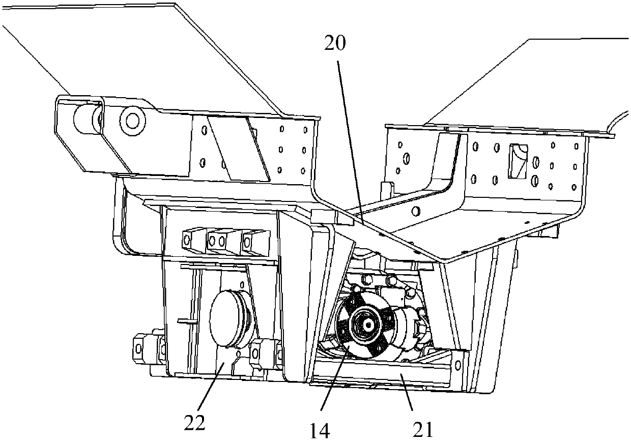 Wheel type independent suspension system of mine resistant and ambush protected vehicle