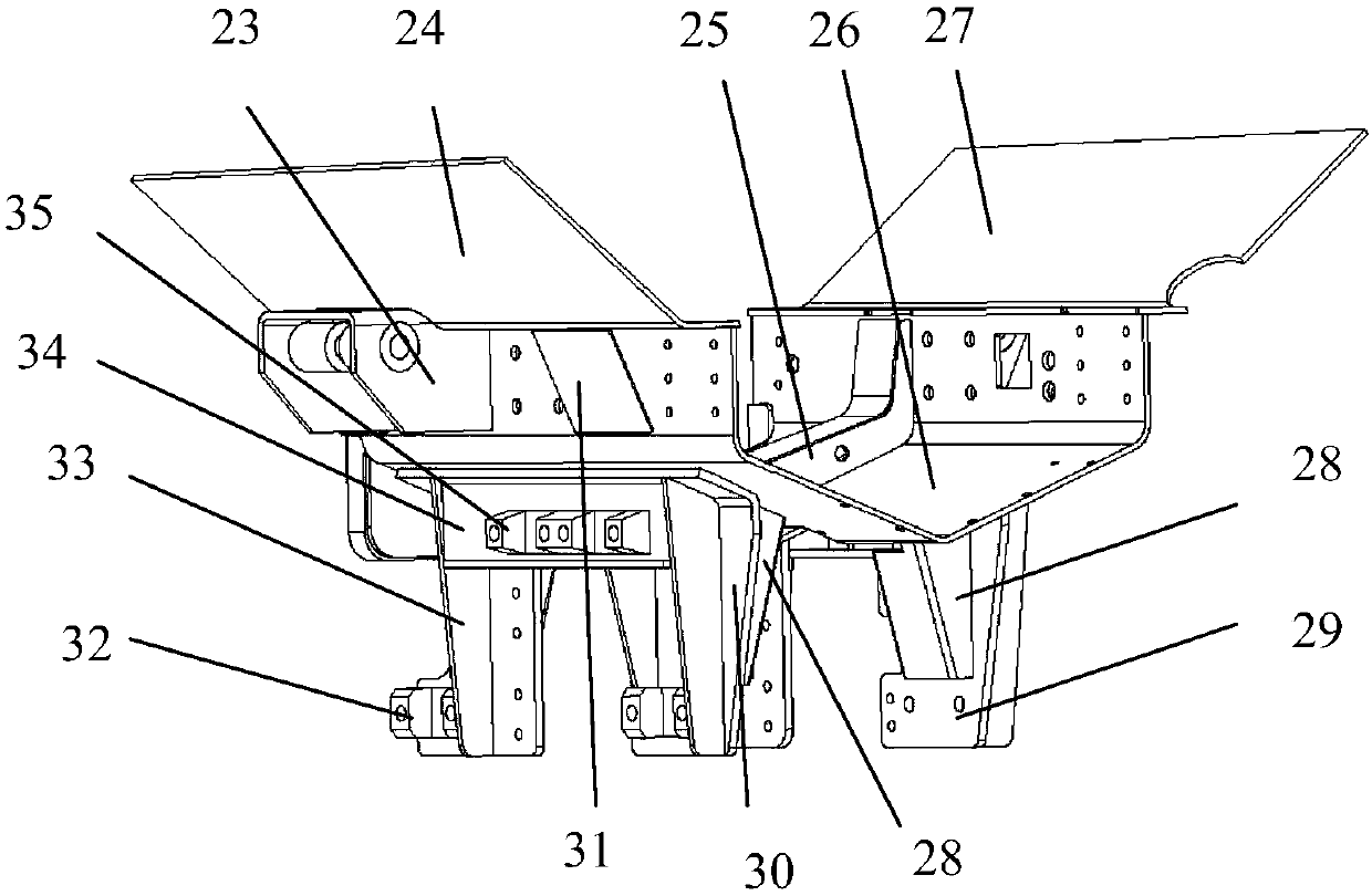 Wheel type independent suspension system of mine resistant and ambush protected vehicle