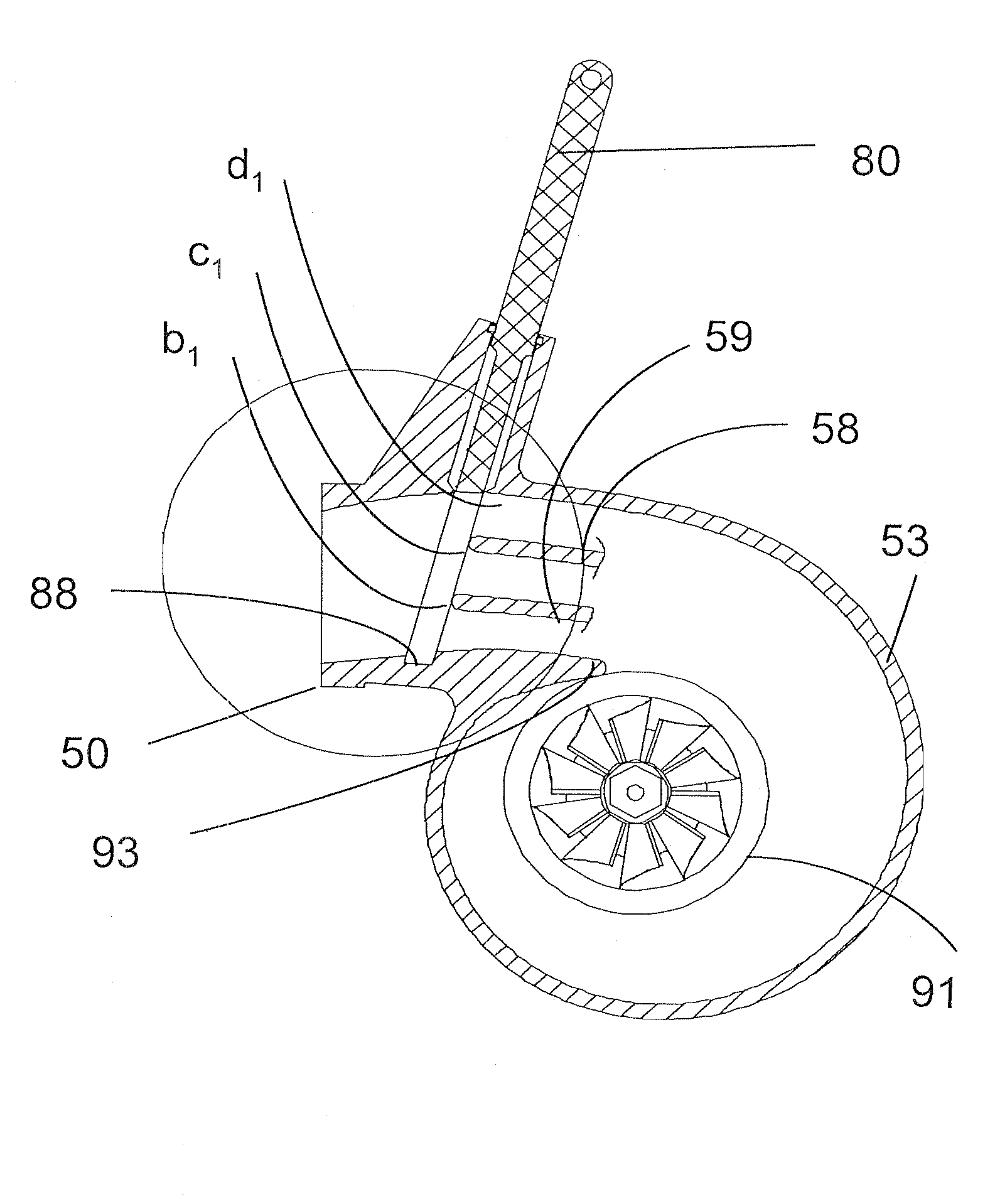 Simplified variable geometry turbocharger with sliding gate and multiple volutes