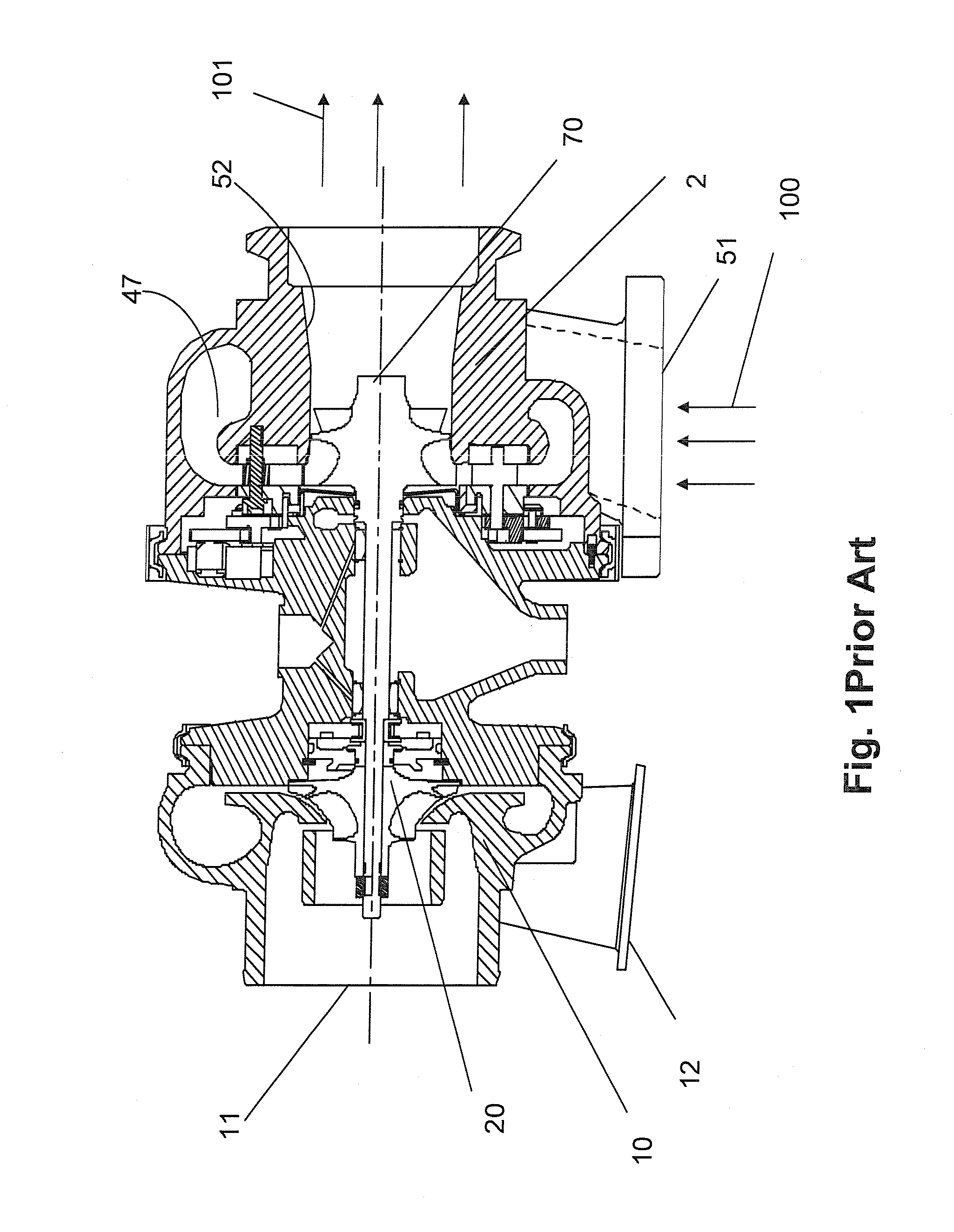 Simplified variable geometry turbocharger with sliding gate and multiple volutes