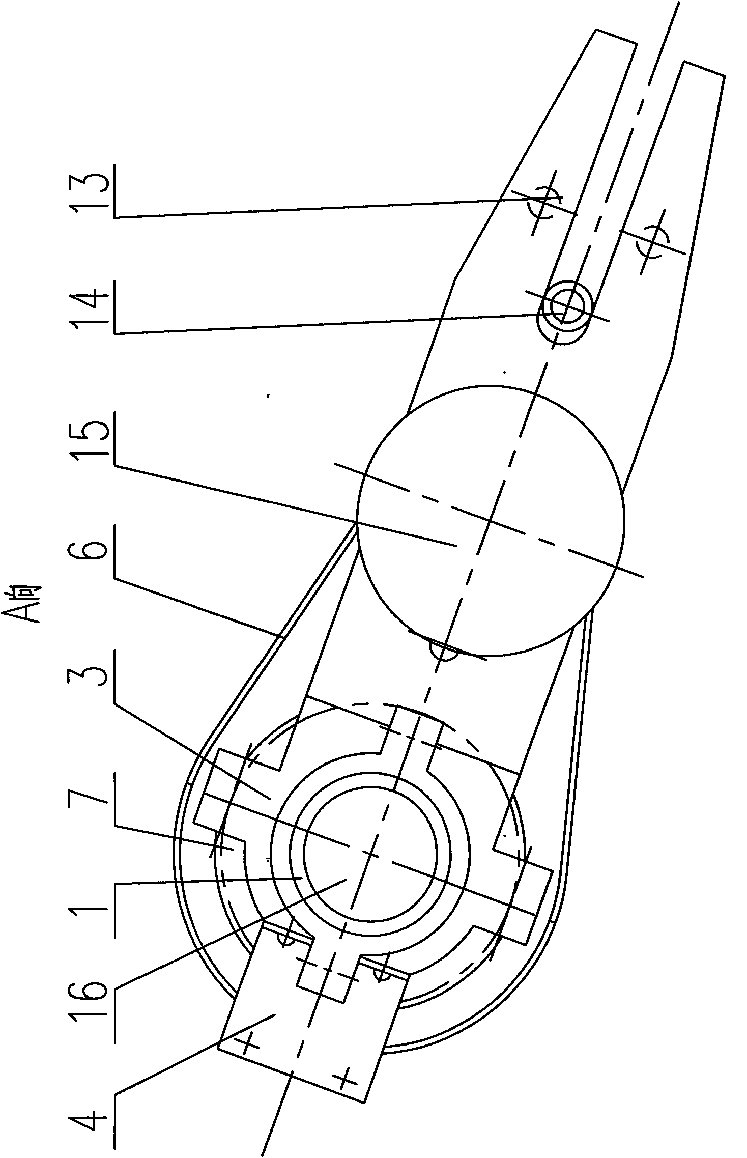 Automatic steering integrated control device of fire engine