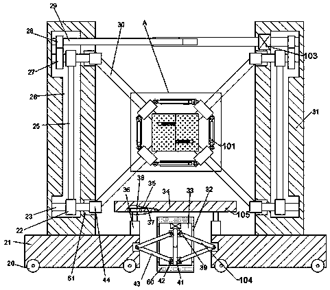 An explosion-proof film sticking device for fish tanks