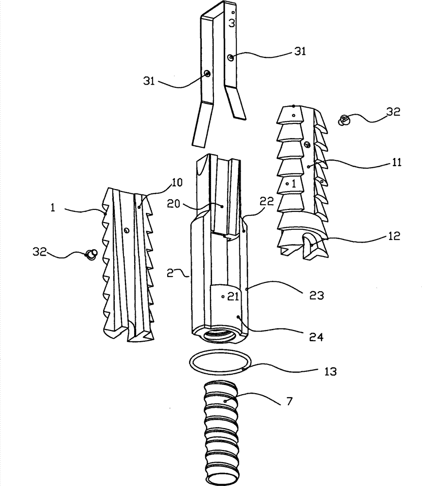 Expansion shell type anchoring head and anchor rod with the same