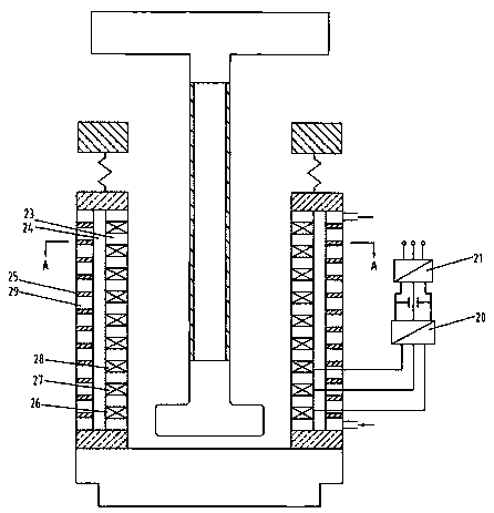 Marine electric pile driver based on linear motor