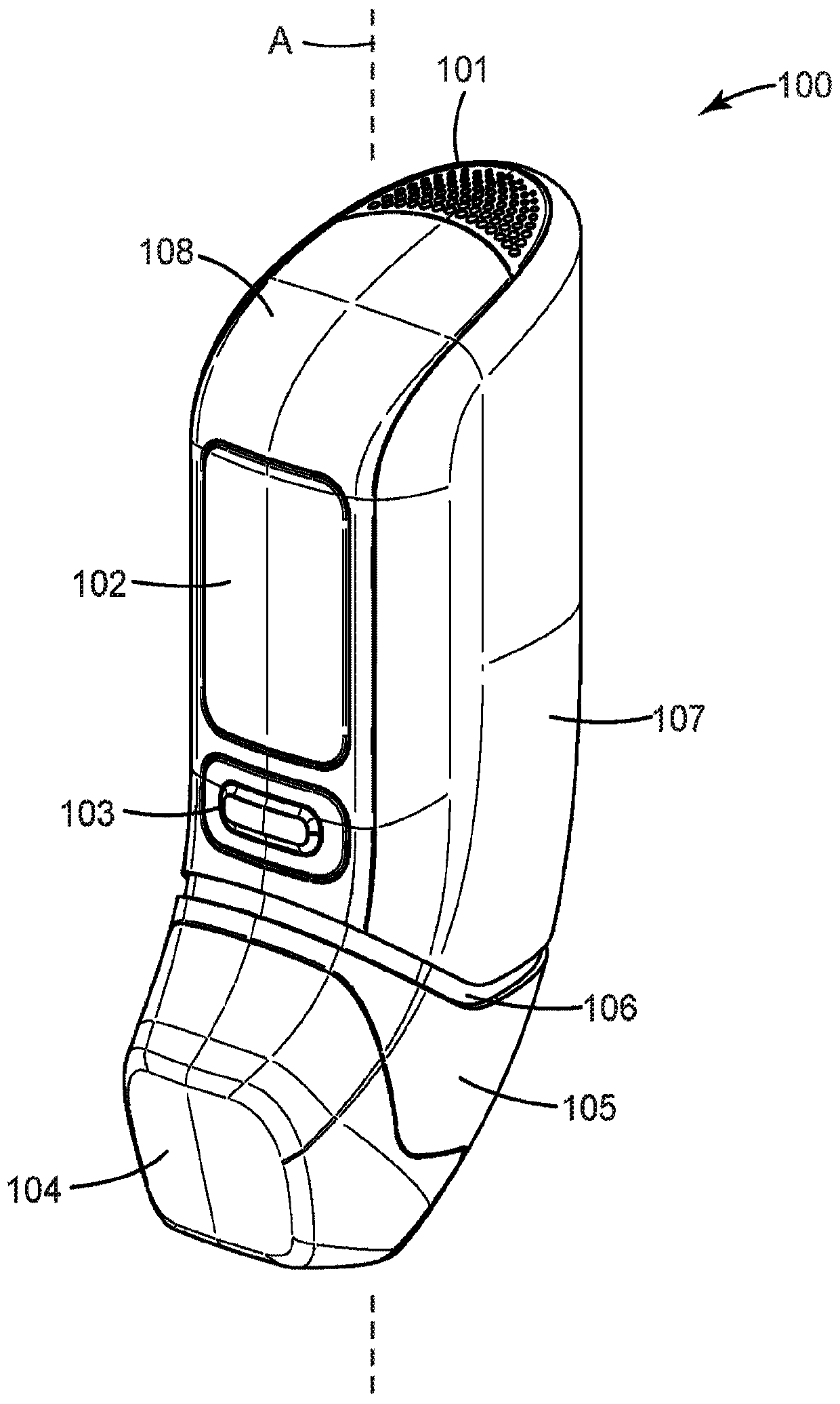 Medicinal inhaler comprising a lockout override mechanism