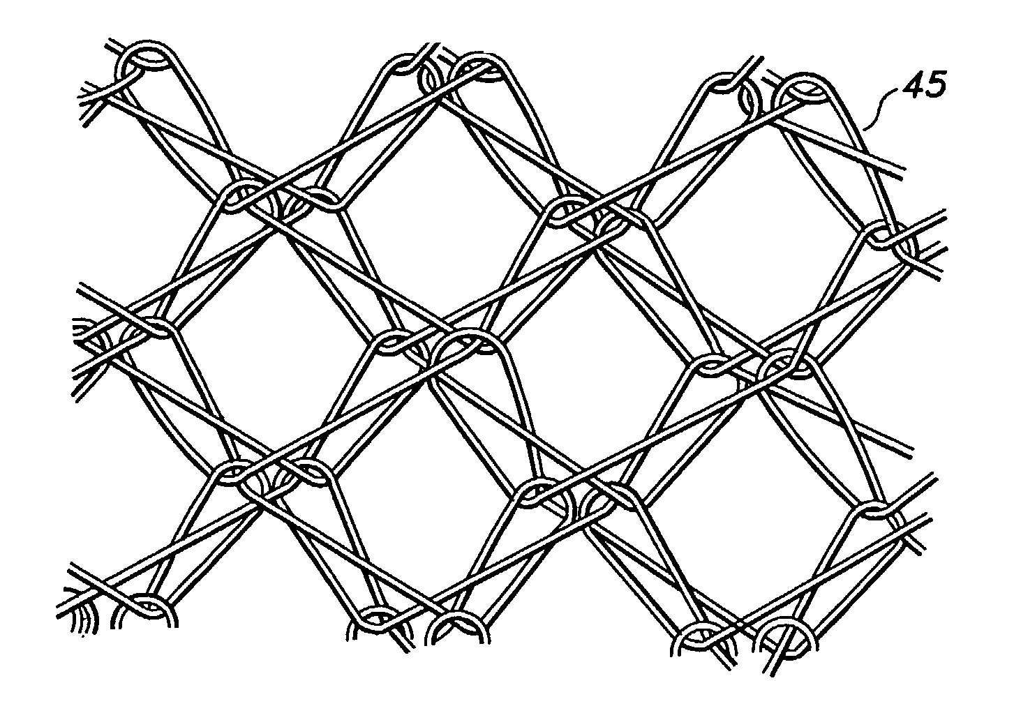 Flat knitted stent and method of making the same