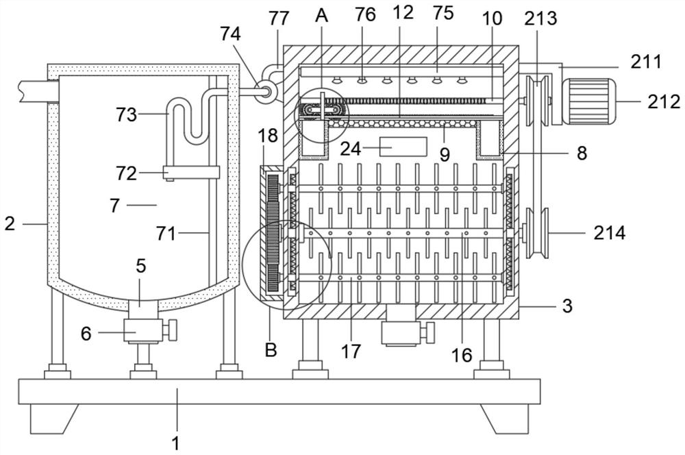 Filtering device based on sulfur dioxide wastewater treatment and use method thereof