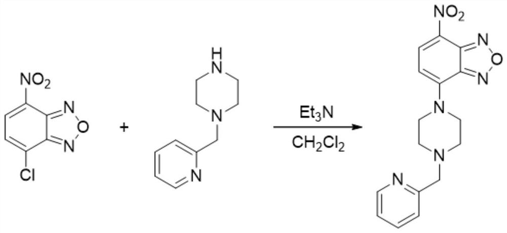 A kind of benzoxadiazole pH fluorescent probe, preparation method and application