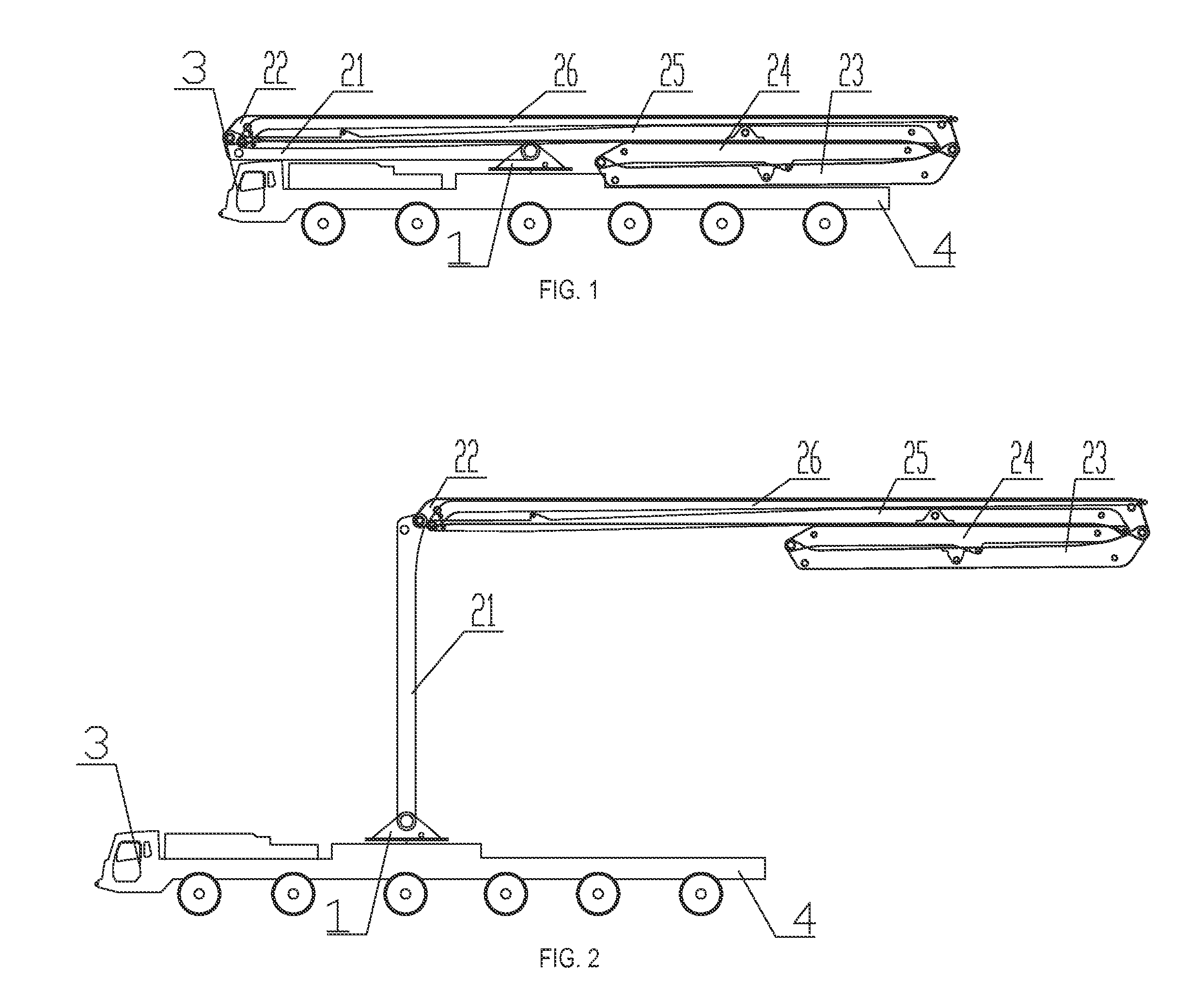 Boom apparatus and concrete pump vehicle having same